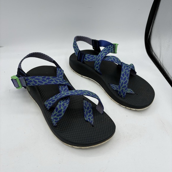 Chaco Sandals Womens Size 10 W Cloud Z 2 Classic Adjustable Straps Comfort Bl Gr - Picture 1 of 11